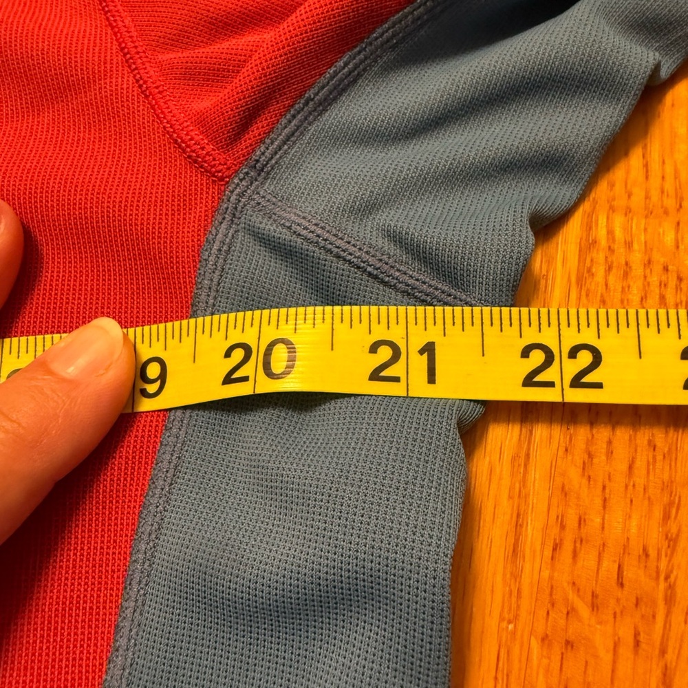 Cloudveil Mens Running Mock‎ Neck Baselayer Shirt 1/2 Zip Large Red Performance - Picture 8 of 8
